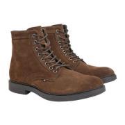 Elevated Suède Herenlaars Tommy Hilfiger , Brown , Heren