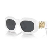 Gedurfde en tijdloze zonnebril Versace , White , Dames