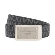 Chic Leather Belt Dolce & Gabbana , Gray , Dames
