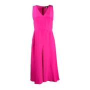 Mouwloze Jurk met V-hals Marella , Pink , Dames