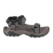 Premium Leren Heren Wandelsandaal Teva , Gray , Heren