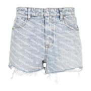 Stijlvolle Bite Shorts voor Vrouwen Alexander Wang , Blue , Dames