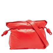 Pre-owned Leather clutches Loewe Pre-owned , Red , Dames