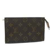 Pre-owned Canvas pouches Louis Vuitton Vintage , Brown , Dames