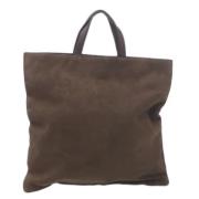 Pre-owned Suede handbags Loewe Pre-owned , Brown , Dames