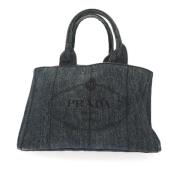 Pre-owned Denim prada-bags Prada Vintage , Blue , Dames