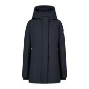 Middel Parka met Verborgen Rits Save The Duck , Black , Dames