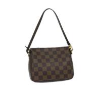 Pre-owned Canvas handbags Louis Vuitton Vintage , Brown , Dames