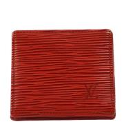 Pre-owned Leather clutches Louis Vuitton Vintage , Red , Dames