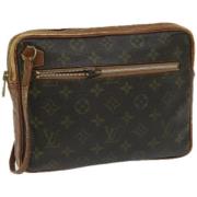 Pre-owned Canvas clutches Louis Vuitton Vintage , Brown , Dames