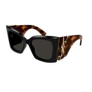 Zwarte zonnebril damesaccessoires Ss24 Saint Laurent , Black , Dames