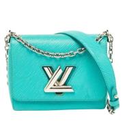 Pre-owned Leather louis-vuitton-bags Louis Vuitton Vintage , Green , D...