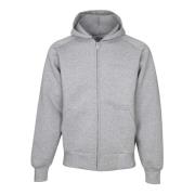 Grijze Katoenen Hoodie Oversized Sweatshirt Autry , Gray , Heren