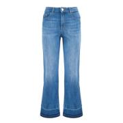 Flared Denim Jeans Nenette , Blue , Dames