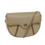 Pre-owned Leather dior-bags Dior Vintage , Beige , Dames