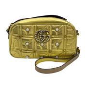 Pre-owned Leather shoppers Gucci Vintage , Yellow , Dames