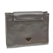 Pre-owned Fabric clutches Prada Vintage , Gray , Dames