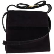 Pre-owned Suede handbags Salvatore Ferragamo Pre-owned , Purple , Dame...