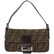 Pre-owned Canvas fendi-bags Fendi Vintage , Brown , Dames