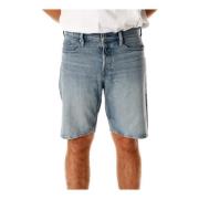 Denim Shorts met Medium Rise G-star , Blue , Heren