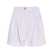 Geplooide shorts Balmain , Purple , Dames