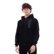 Reflecterende Logo Rits Hoodie Colmar , Black , Heren