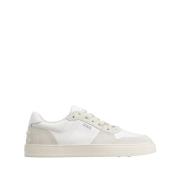 Witte Leren Lage Sneakers Tod's , White , Heren