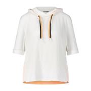 Sporty Hooded Shirt Marc Cain , White , Dames