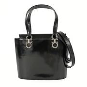 Pre-owned Leather totes Salvatore Ferragamo Pre-owned , Black , Dames