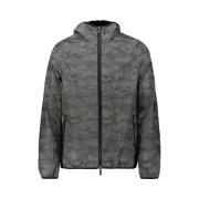 Heren Winddichte Jas met Camouflage Patroon Ciesse Piumini , Gray , He...