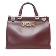 Pre-owned Leather gucci-bags Gucci Vintage , Red , Dames