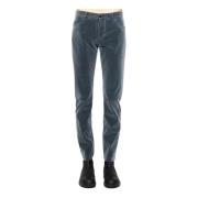 Heren Techno Velvet Slim Fit Broek RRD , Blue , Heren