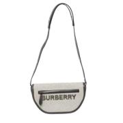 Pre-owned Canvas shoulder-bags Burberry Vintage , Gray , Dames