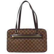 Pre-owned Leather shoulder-bags Louis Vuitton Vintage , Brown , Dames