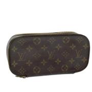 Pre-owned Canvas pouches Louis Vuitton Vintage , Brown , Dames