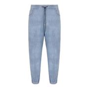 Denim Broek Vijf Zak Lichtblauw Emporio Armani , Blue , Heren