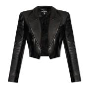 Leren jas Balmain , Black , Dames