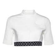 Pre-owned Fabric tops Louis Vuitton Vintage , White , Dames