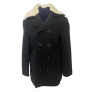 Pre-owned Wool outerwear Burberry Vintage , Black , Dames