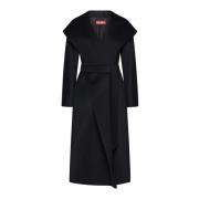 Elegante Zwarte Jassen voor Vrouwen Max Mara Studio , Black , Dames