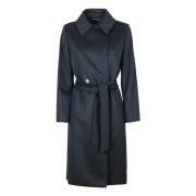 Zwarte wollen jas Klassieke stijl Max Mara Studio , Black , Dames