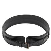 Pre-owned Leather belts Burberry Vintage , Black , Dames