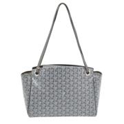 Pre-owned Leather shoulder-bags Goyard Vintage , Gray , Dames