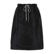 Elegante Zwarte Polyester Blend Rok Maison Margiela , Black , Dames