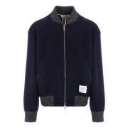 Blauwe Winterjas Thom Browne , Blue , Heren