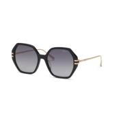 Zwarte Zonnebril Rook Gradient Lens Chopard , Black , Dames