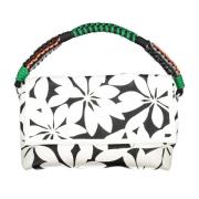 Witte Schoudertas met Contrasterende Details Desigual , Multicolor , D...