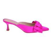 Fuchsia Satijnen Strik Sandalen Puntig Model Roberto Festa , Pink , Da...