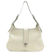 Pre-owned Leather shoulder-bags Salvatore Ferragamo Pre-owned , White ...