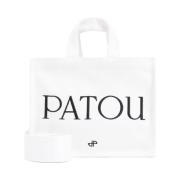 Witte Shopper Tote Tas Patou , White , Dames